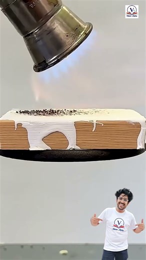 this paint totally fire profe. #experiments #science #scienceexperiment #physics #chemistry #shorts