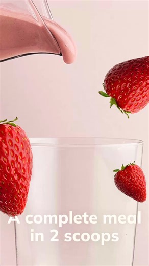 Bye, gritty protein shake. Hi, NEW Strawberry Ka’Chava—a delicious meal packed w/ 25g plant protein, fiber, vitamins, & more. | Ka'Chava