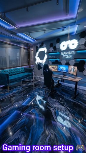 Luxury [9] gaming setup room 🎮💺#interiordesign #design