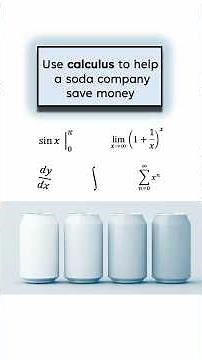 Calculus Optimization Problem - Soda Can #maths #calculus #optimization