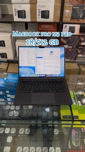 Macbook | Noutbook | Playstation on Instagram: "Macbook pro M3 pro RAM:18 gb SSD:512 gb Ekran:14 inch Price:1335$ Dastavka Uzbekiston boyicha Boglanish uchun: +998-94-723-16-16 +998-93-169-90-03 #macbook #laptop #macbookair #macbookpro"