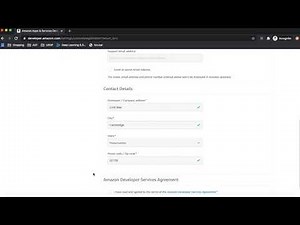 Create an Amazon Developer Account