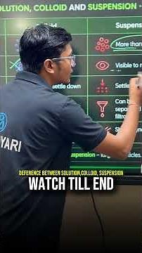Solution vs Colloid vs Suspension | The Difference Everyone Confuses 🤯