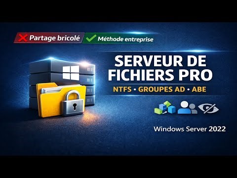 Comment déployer un Serveur de fichiers Windows : la méthode PRO (NTFS, Groupes AD)