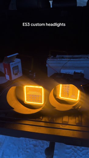 E53 custom headlights for off-road #e53 #offroad #bmw #m57