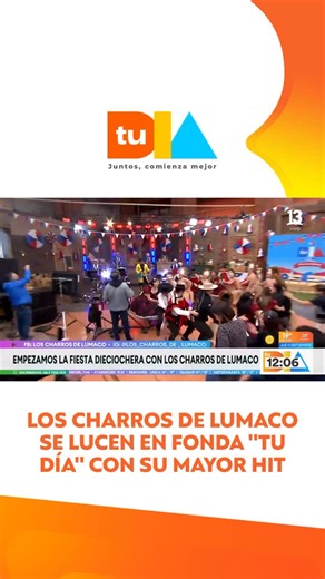 “Como dejar de amarte…” 🎶🎉🎵 @los_charros_de_lumaco nos hicieron bailar en la primera jornada de la fonda #TuDía 👏🏼 #tudia13 ☀️de LUNES A VIERNES desde las 8:00 horas por las pantallas del 13 y www.13.cl 💻🖥️📱 | Tu Día