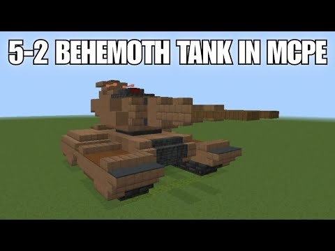 How To Make 5-2 Behemoth Tank From TDX In Minecraft PE Tutorial
