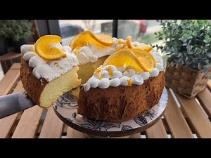 Baking The Softest & Fluffiest Orange Chiffon Cake At Home - Easy Recipe