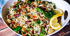 Orzo and Spinach Salad