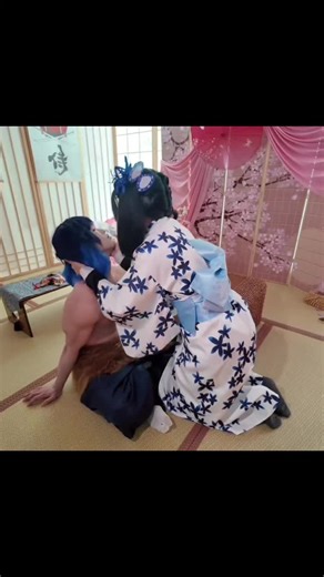 Inosuke, how's my fit? 😊✨ #kny #inosuke #aoikanzaki #couplecosplay #gogocosplaylife