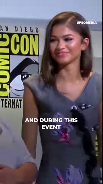 During the Spiderman: Homecoming comic con panel of 2016, Tom Holland and Zendaya couldn’t stop sharing flirty looks 🤭 | Icons