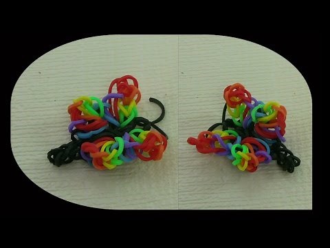 How to make a butterfly from rubber band.