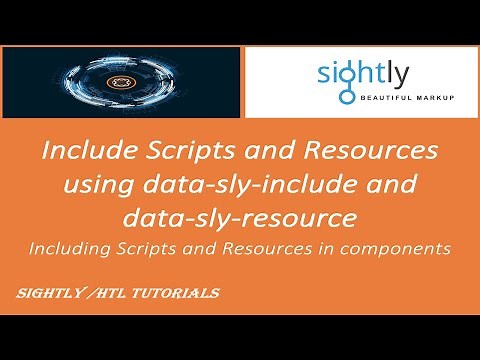 AEM Sightly #4 | Include files and resources using data-sly-include and data-sly-resource in sightly