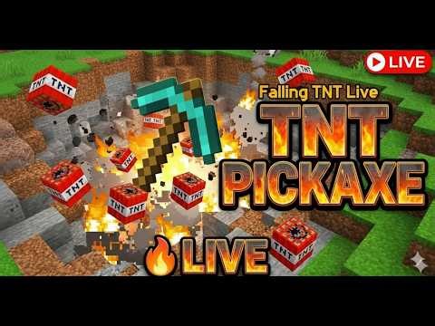 Falling Pickaxe Challenge | Chat Controlled TNT | LIKE = Mega TNT