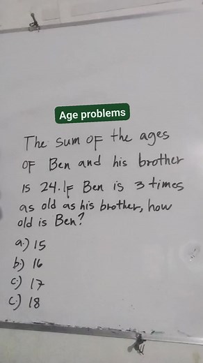 Age problems on word problems.#mathematics #ageproblem #wordproblems | Ryan Delos Reyes