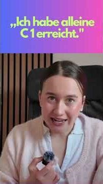 "I achieved C1 level on my own."