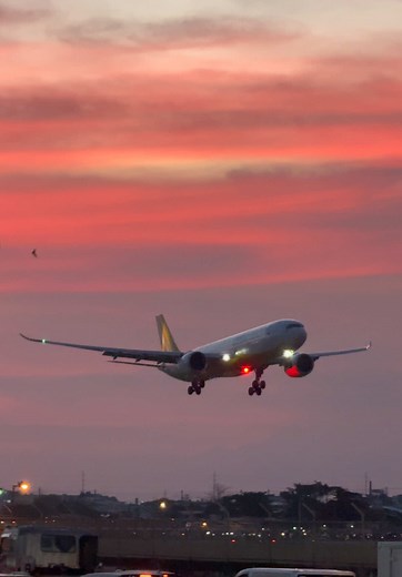 Cebu Pacific Air A330 Neo Landing at Manila Airport