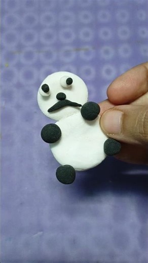 clay panda making