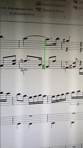 Así va quedando el arreglo de Pequeña serenata diurna, Silvio, para guitarra, con el Sibelius 7