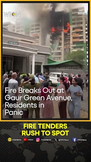 Indirapuram Fire Breakout: Gaur Green Avenue In Abhay Khand | WION Shorts