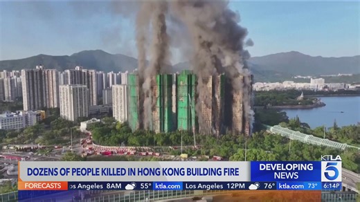 3 arrested in Hong Kong as high-rise fire leaves at least 44 dead and 279 reported missing