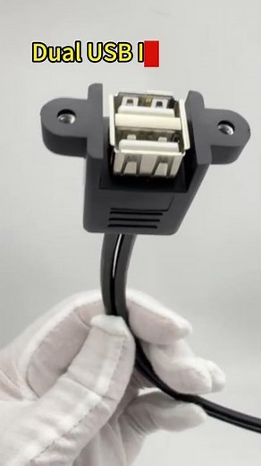 🎥 [PRODUCT SPOTLIGHT] – Dual USB 2.0 Splitter Panel Mount Cable 🔌 | Perfect for Custom Setups!