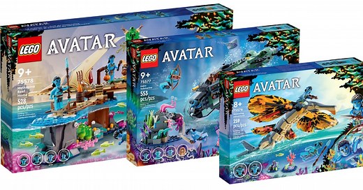 LEGO reveals four new 'Avatar: Way of the Water' sets ahead of January 1 launch