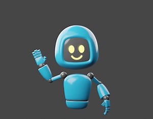 Flying Robot | Blender 4.2 - Geoffrey Wade