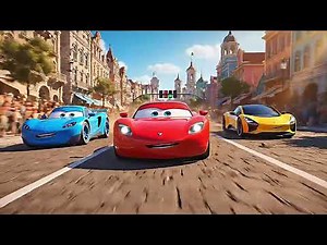 Fast Cars Race in the City 🏎💨 | Fun 3D Car Animation for Kids | No Words, Just Engine Sounds