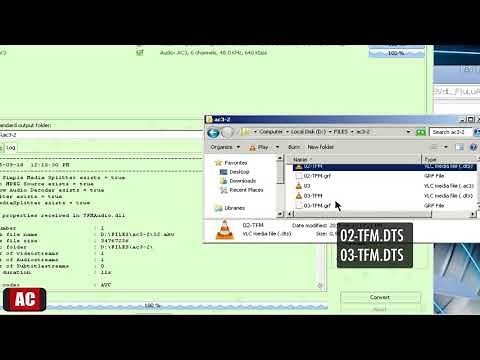 Convert AC3 5.1 to DTS 5.1 on Windows-TFM Audio Tool