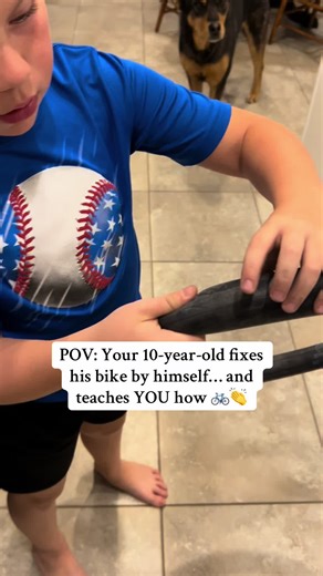 Watching your child do something for the first time on their own hits different 🥹 After learning from his dad, my 10-year-old changed his bike tube start to finish—confident, focused, and SO proud of himself. What really got me though? The way he calmly explained every step, shared tips, and even gave advice like a little pro mechanic. These are the moments that remind me why teaching kids real-life skills matters. Independence. Confidence. Problem-solving. And the pride on his face when he rea