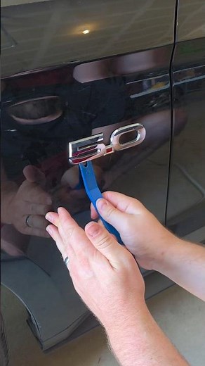 Mustang GT Emblem Removal #diy #car #wrap #mustanggt