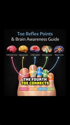 Toe reflex points awareness guide☀️#fitnesshack #healthcare #healthyliving #cellularrepair