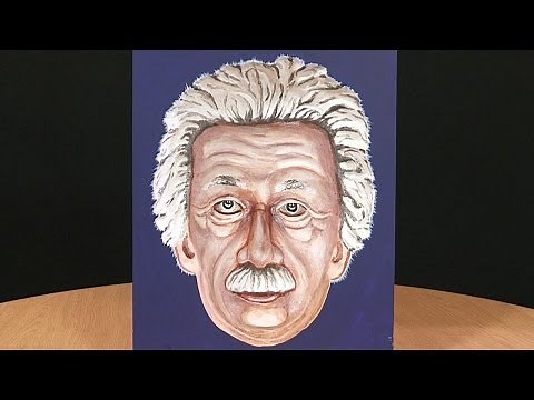 Painted Einstein Hollow Face Illusion