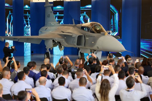 Brazil unveils first supersonic fighter jet assembled in country