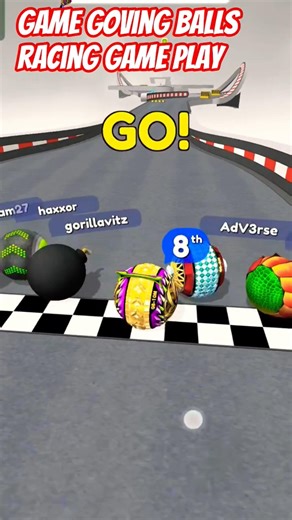 game Goving balls Super gameplay racing game