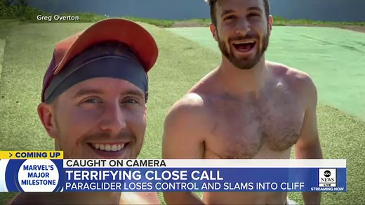 Paraglider survives crash into cliff in the Swiss Alps