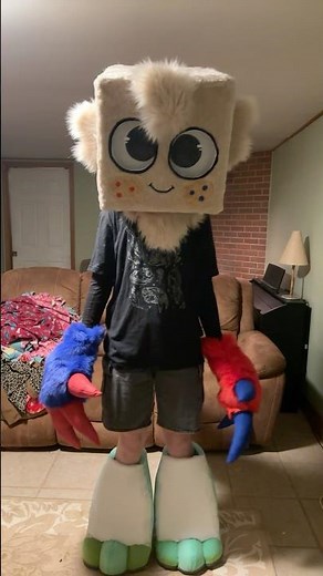 Feet paws progress!!! #furry #fursuit #goob #cosplay #dandysworld #dandysworldroblox #fyp #costume