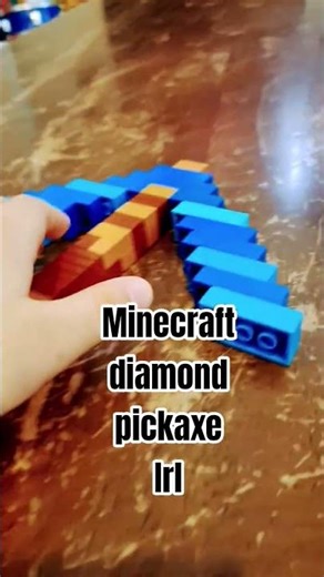 Minecraft diamond pickaxe in real life