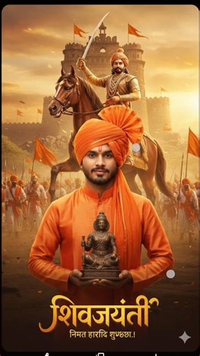 Veer Shivaji Maharaj janti ke story ke liye prompt tending Gemini