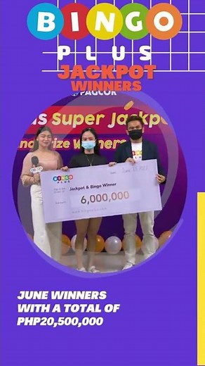BingoPlus Jackpot Winners