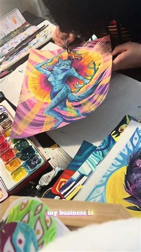 You use AI to “draw”? Cute, I use a eye (lost the other one) #art #artist