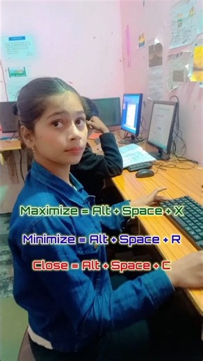 Maximize, minimize and close 👌 shortcut key | computer shorts video | #computer