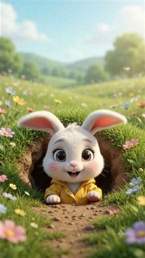 🐰 Bella the Bunny’s Happy Meadow Adventure 🌸 | Cute Kids Song & 3D Cartoon for Toddlers