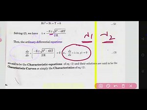 Characteristics of second order P.D.E