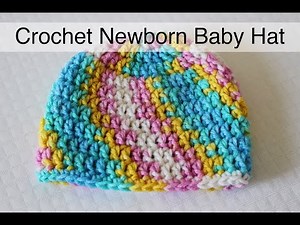 30 minute Crochet Newborn Baby Beanie | Sewrella