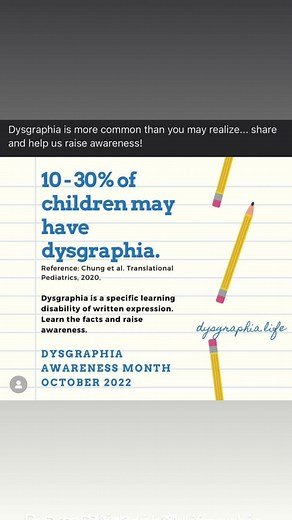 #DysgraphiaAwareness: My son is also diagnosed with characteristics of Dysgraphia in addition to #Dyslexia. Previously, I thought #Dysgraphia was only pertaining to handwriting. Oh boy, after research, I discovered how misinformed I was. One day my son said, “Mom, I have all these great ideas and know what I want to say but struggle with putting my thoughts on paper.” Also, this was further followed by his evaluation that showed a huge gap between his written and oral expression. After speaking