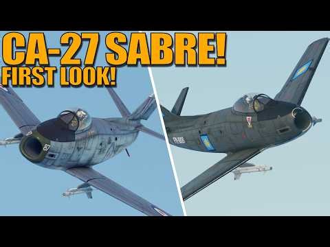 CA-27 SABRE FIRST LOOK! AMAZING with AVON ENGINE and ADEN GUNS! - War Thunder