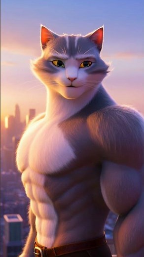 Atlas the Cat – A Muscular Hero with a Heart of Gold | Cinematic 3D Animation