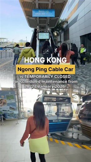 Froi and Geri on Instagram: "Ngong Ping Cable Car is temporarily closed for scheduled maintenance from 20–22 January 2026. Ngong Ping Village and indoor attractions (including access to the Big Buddha, Po Lin Monastery, etc.) will remain open as usual during this period. Alternative Route Without Cable Car (By Bus Directly to Ngong Ping) * From Tung Chung: Take New Lantao Bus No. 23 directly to Ngong Ping Village (~30-45 minutes). * From Mui Wo (if coming via ferry from Central Pier 6 to Mui Wo,